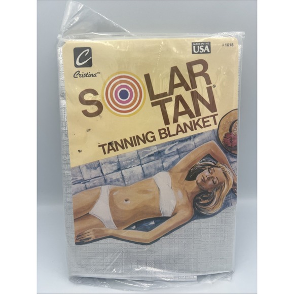 Spartan Other - New!‎ Vintage Christina Solar Tan Tanning Blanket 36" x 72" Silver Reflective